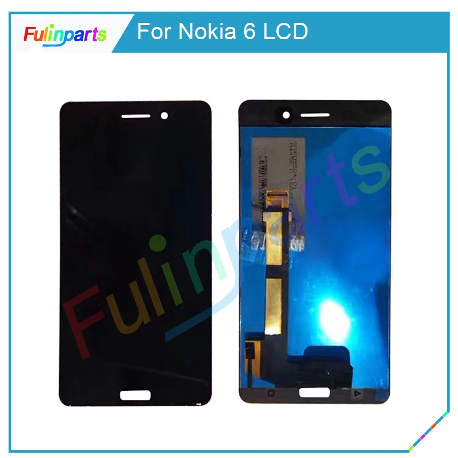 100% Tested LCD For Nokia 6 Display With Touch Screen Digitizer Assembly Replacement Parts+Tools 5.5&quot Black | Мобильные телефоны