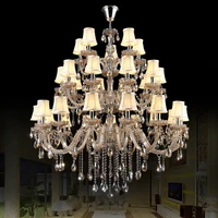 chrome chandelier with shades modern led chandelier lights indoor lighting large chandeliers for hotels interior lamps hotel
