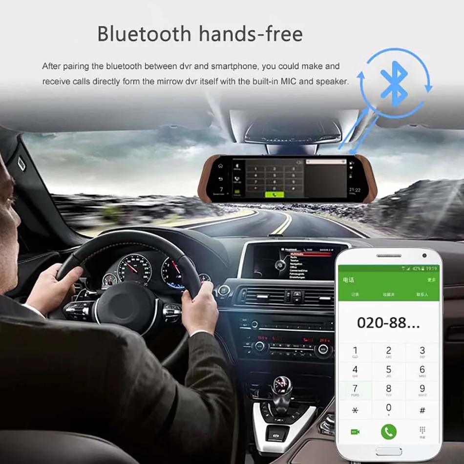 ANSTAR 786W 10 ''сенсорный экран видеорегистратор Android 4G ADAS gps Автомобильный видеорегистратор двойной объектив запись камера заднего вида 1080P FHD Автомобильный видеорегистратор зеркало