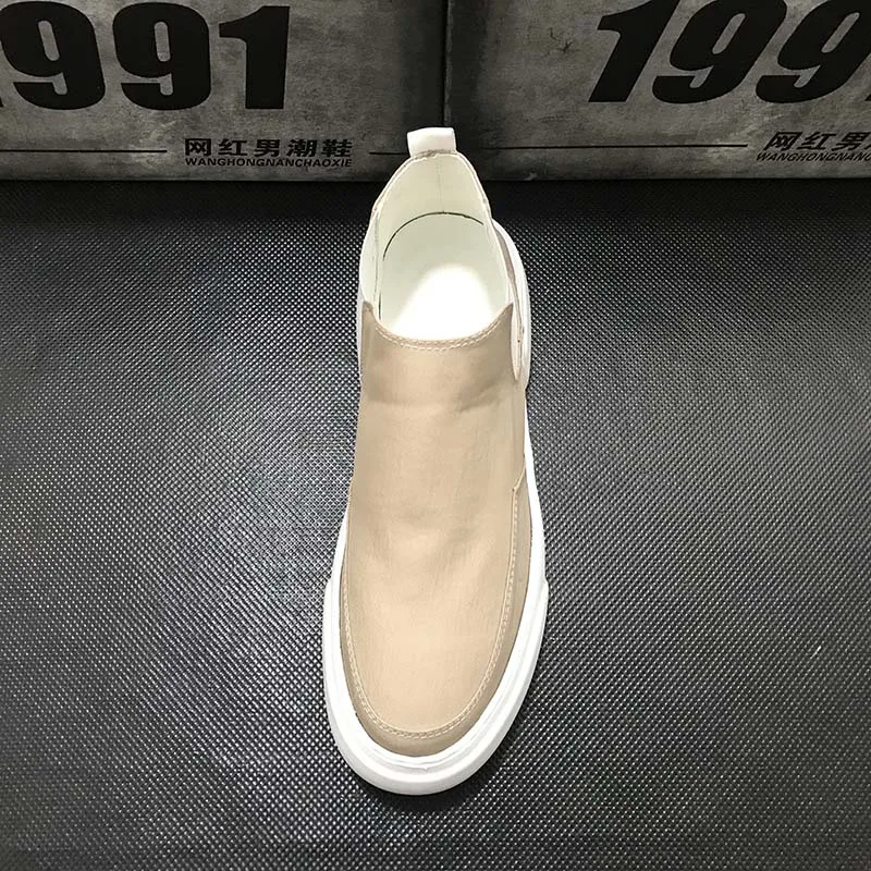 Мужские парусиновые Лоферы для вождения; zapatos hombre Sapatos; обувь на плоской подошве; кроссовки; мужская повседневная обувь; высокие теннисные туфли; Masculino; VV-75