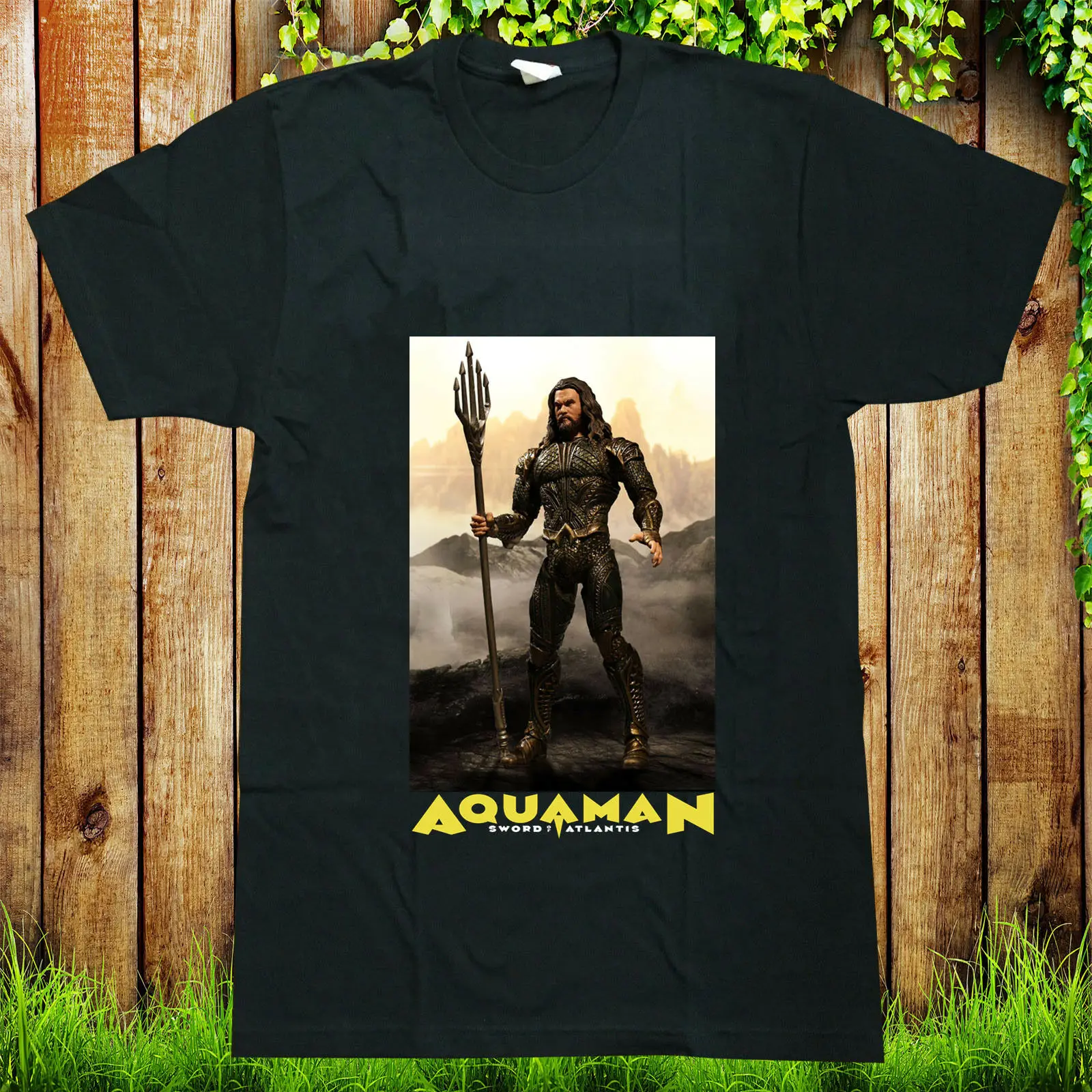 Aquaman рубашка Jason Momoa супергерой комиксы кино Мужская футболка: S-3XL футболка