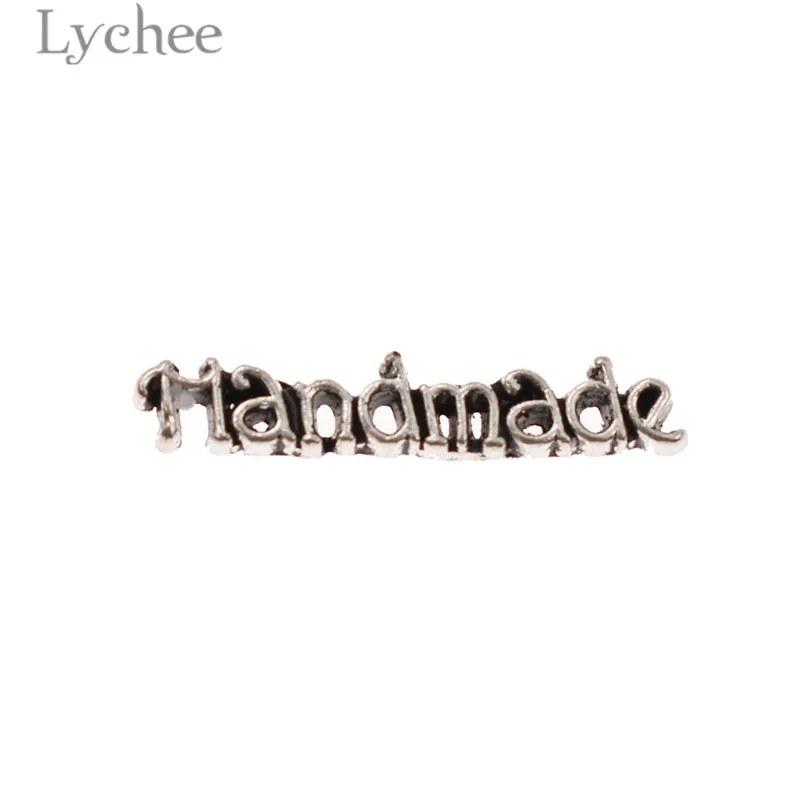 Lychee Life 100 шт. этикетки из сплава ручной работы золотые серебристые бронзовые