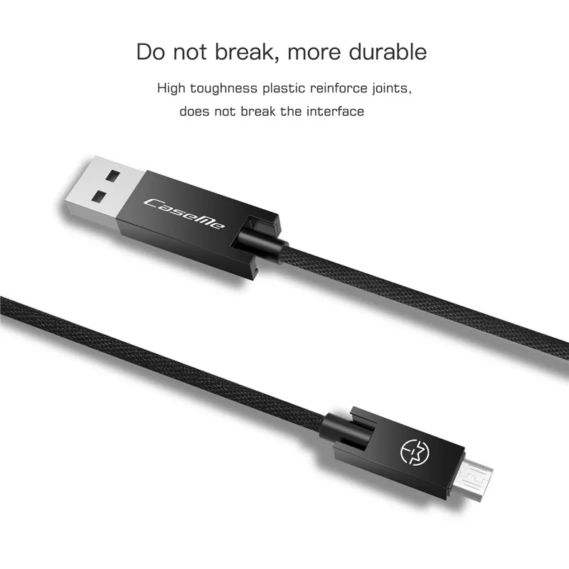 Caseme Micro USB кабель Android плетеный нейлоновый Зарядное устройство быстрая зарядка