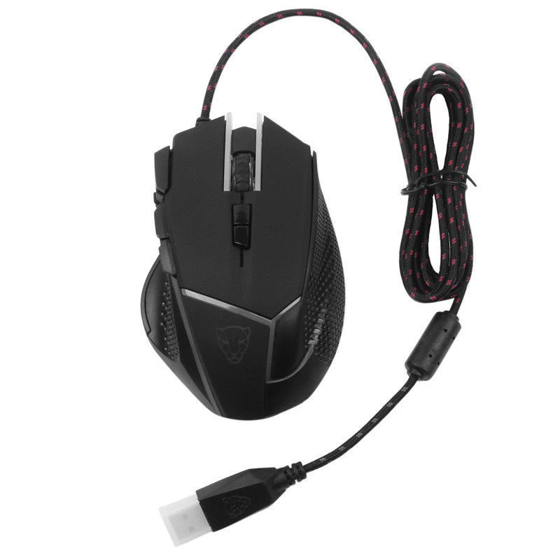 Motospeed V18 проводной Мышь игр PC Gamer 4000 Точек на дюйм 9 Кнопка RGB подсветкой