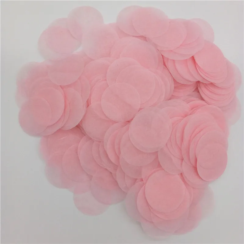 Light pink 2,5 см 30 г бумага конфетти с днем рождения свадьба Вечеринка ребенок украшение душевой кабины Рождество праздник декоративный шарик деко - Цвет: Light pink
