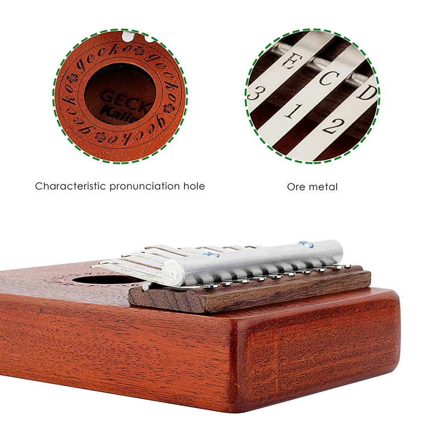 JDR калимба Mbira Sanza 10 клавиш большой палец пианино карманный размер для начинающих