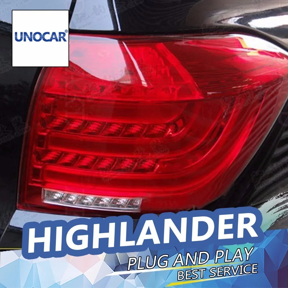 

Lampever Styling for Highlander Tail Lights 2012-2014 Highlander LED Tail Light LED Rear Lamp DRL Brake Park Signal