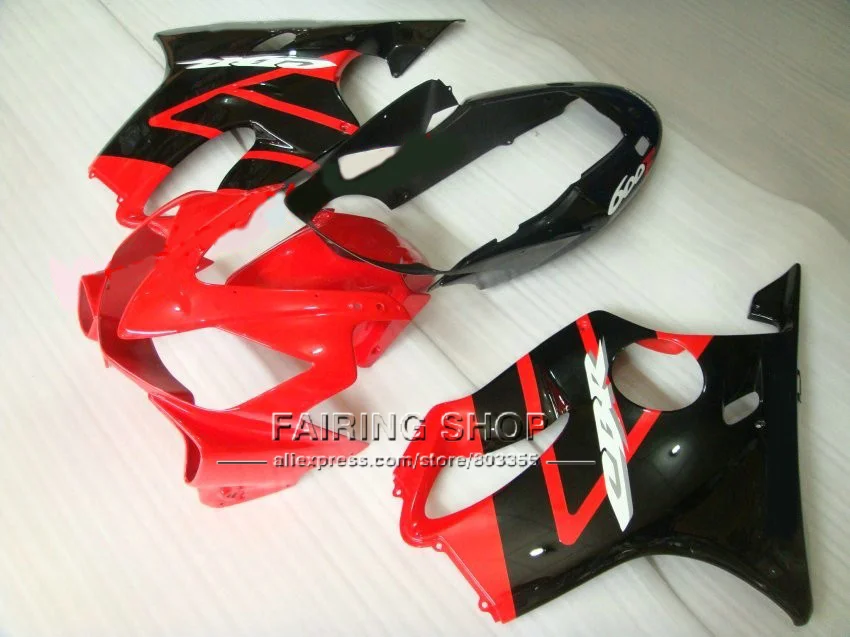 Брендовый комплект обтекателей для HONDA CBR600F4I 2004 2005 2006 2007 красные черные