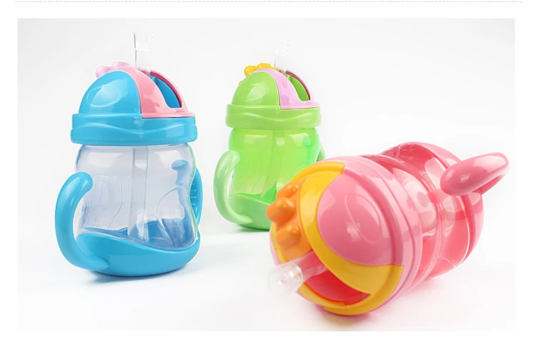 240 мл мультяшная соломинка бутылка для воды из пищевого пластика улицы My Drink Kids
