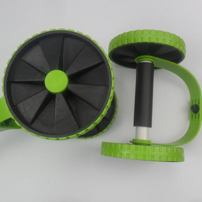 Совершенно новое бесшумное зеленое колесо для брюшного пресса с ковриком