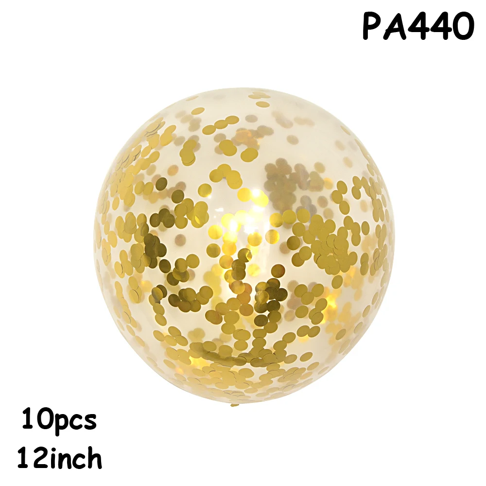 PA440 10 шт., воздушные шары с золотым сердцем для девочек, белые, розовые, свадебные конфетти для воздушного шара, шары для вечеринки в честь Дня Рождения - Цвет: PA440