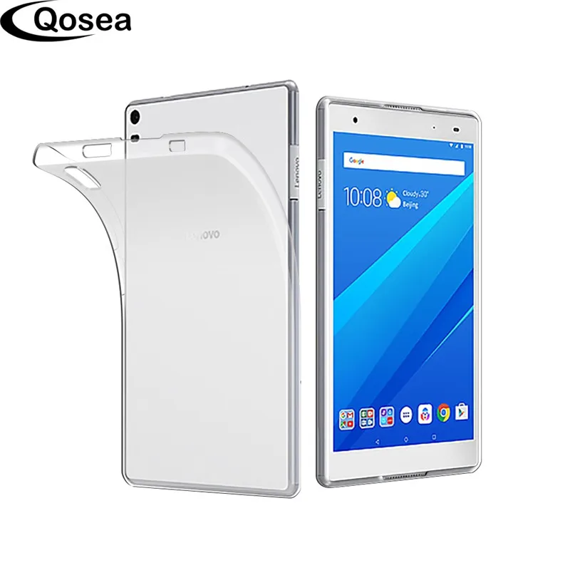 Qosea для lenovo Tab 4 8 Plus TB 8704 8704F защитный чехол из прозрачного силикона планшет мягкий