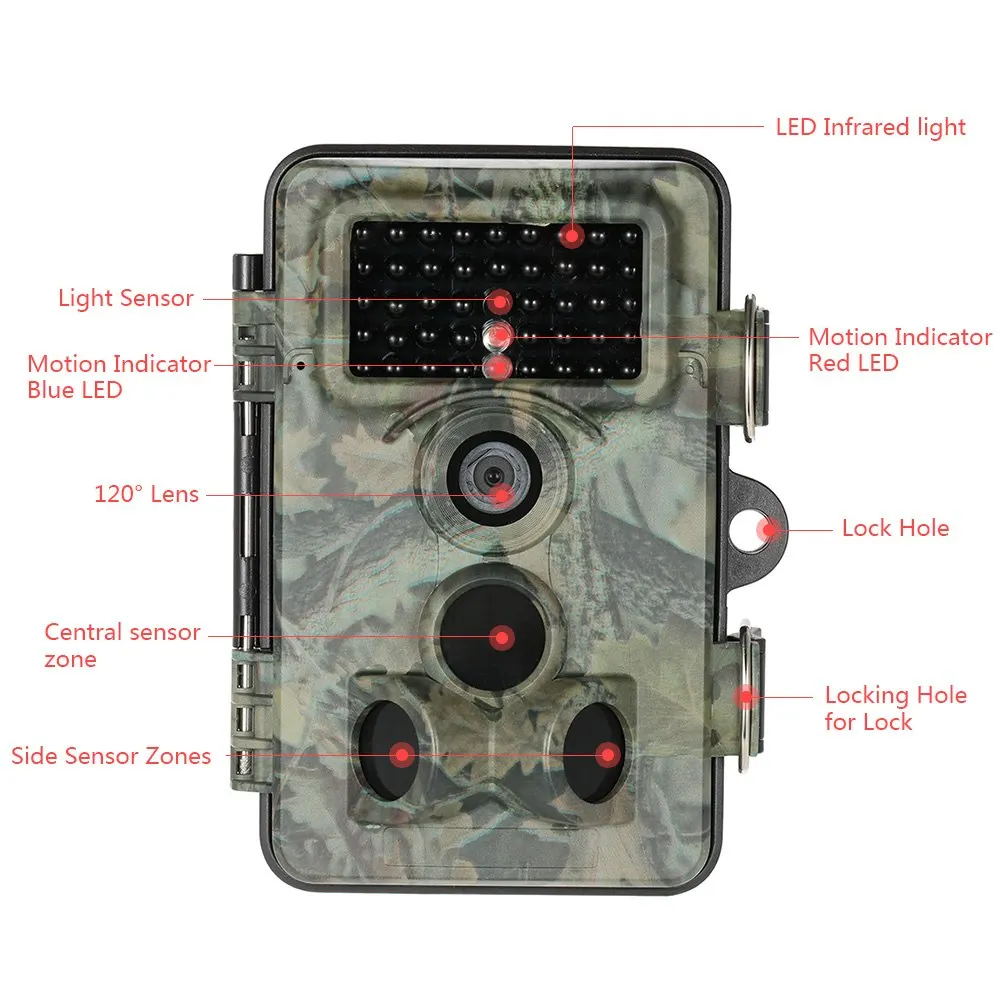12MP 1080P Wildlife Trail Camera Digital 940nm Invisible Infrared Wide Angle Hunter Hunting 0.5s Trigger Time |
