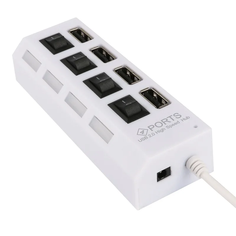 4-портовый микро USB концентратор 2 0 высокоскоростной разветвитель 480 Мбит/с LED с