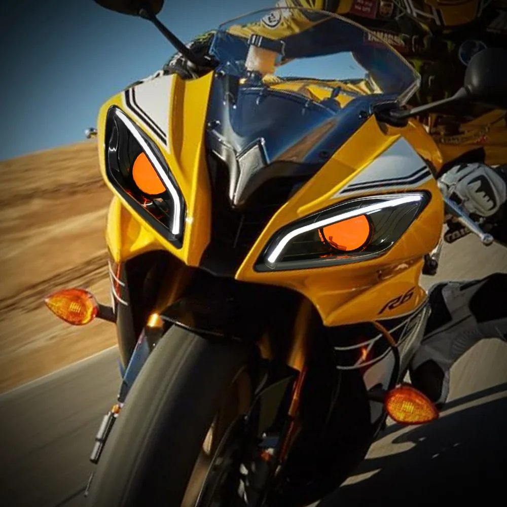 КТ светодиодная фара для Yamaha YZF R6 2008 2016 V2| |