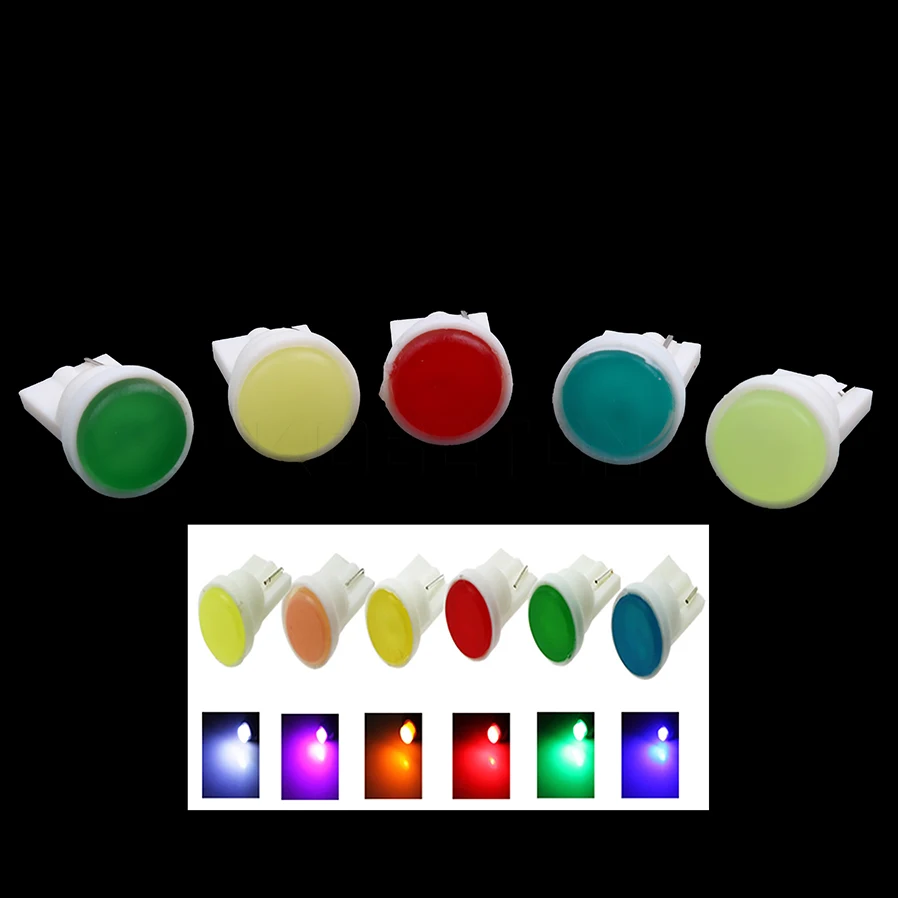 Новинка 10 шт. автомобильный внутренний светодиодный светильник T10 COB W5W лампа с