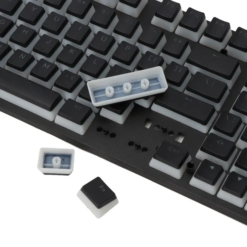 Rgb 110 Keycaps ANSI Layout Add ISO PBT Pudding Двойная кожа Milk Shot Keycap с подсветкой клавиатурой для