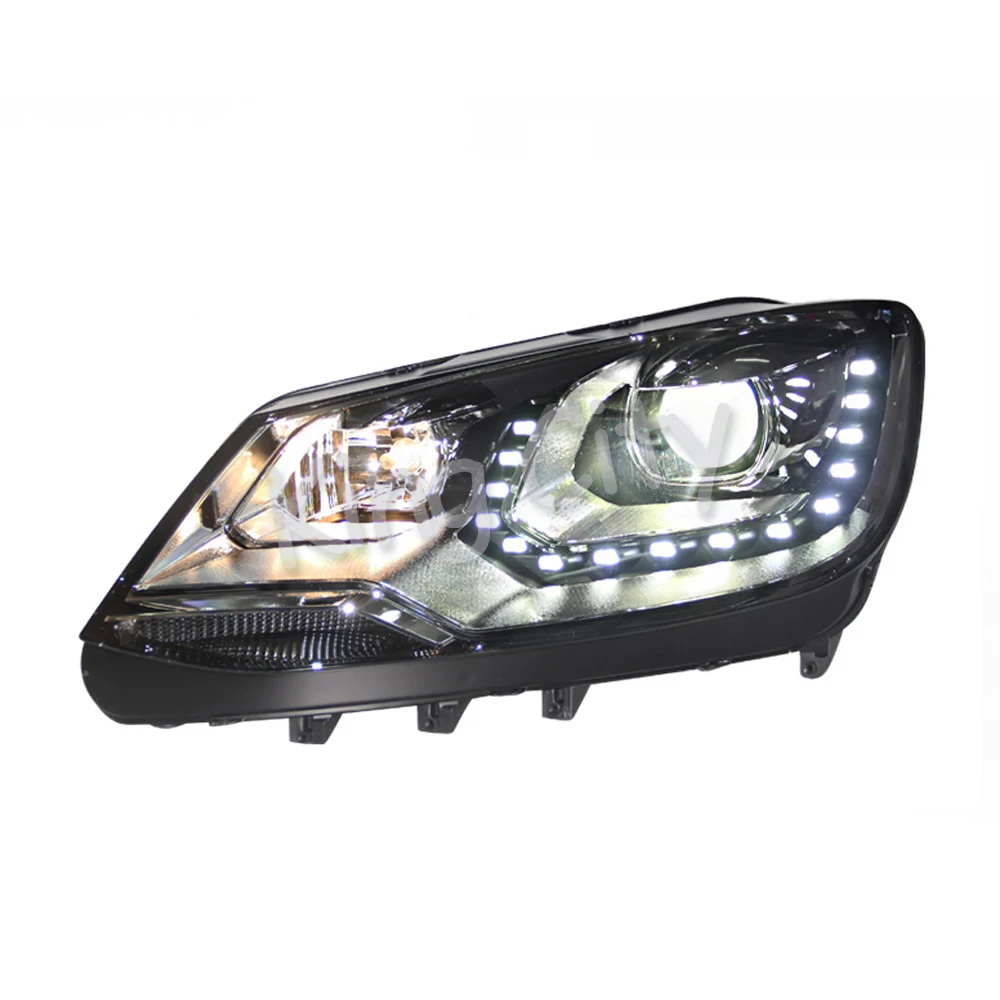 Capqx 2 шт. для Volkswagen Tiguan Sharan 2012 светодиодный фары головного света лампы линзы в сборе ксенон