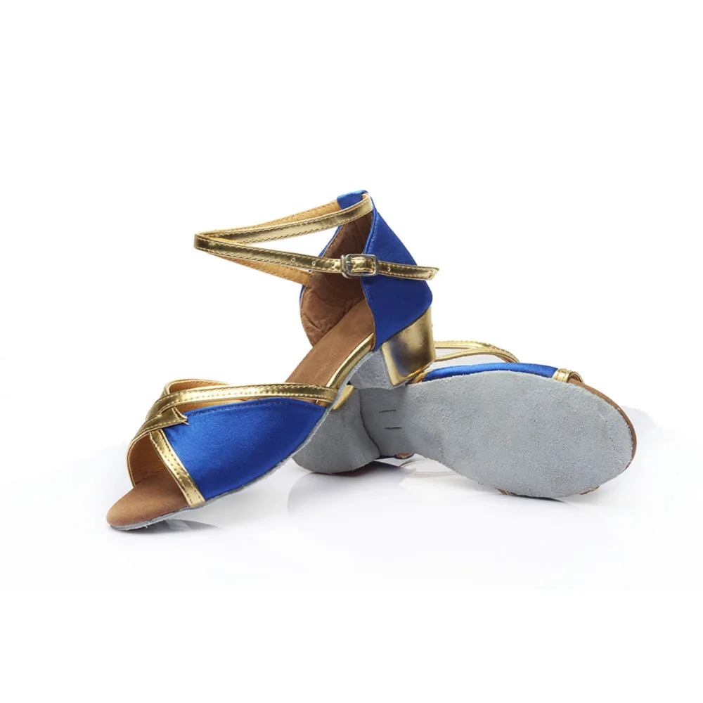 Туфли для латиноамериканских танцев девочек туфли бальных на низком каблуке 3 5