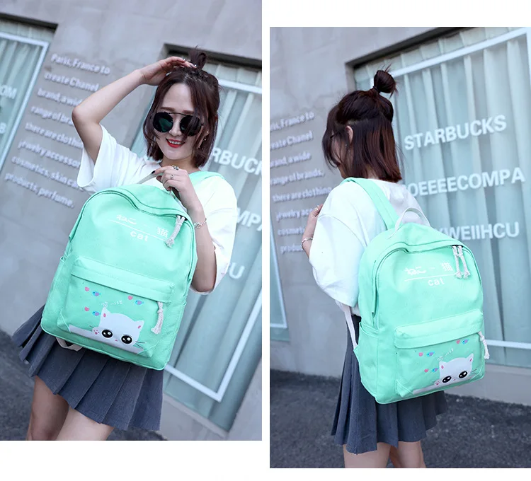 4pcs Backpack Cartoon School Bags For Girls Boys Child Backpack Schoolbag Lovely Kids Bags Printing Mochilas Escolares Infantis