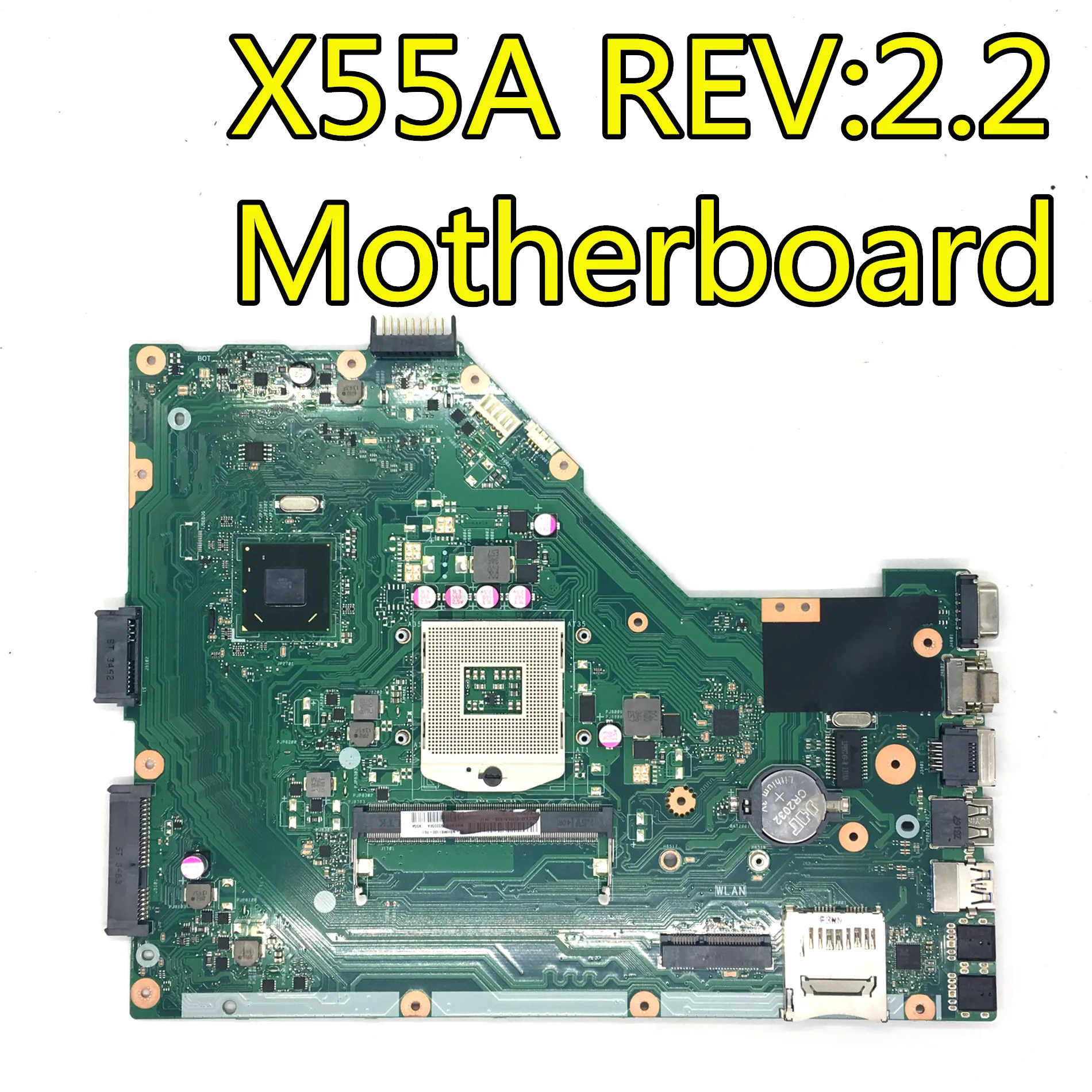 Материнская плата X55A REV: 2 1/2 HM70 DDR3 для ноутбука ASUS материнская тест материнской
