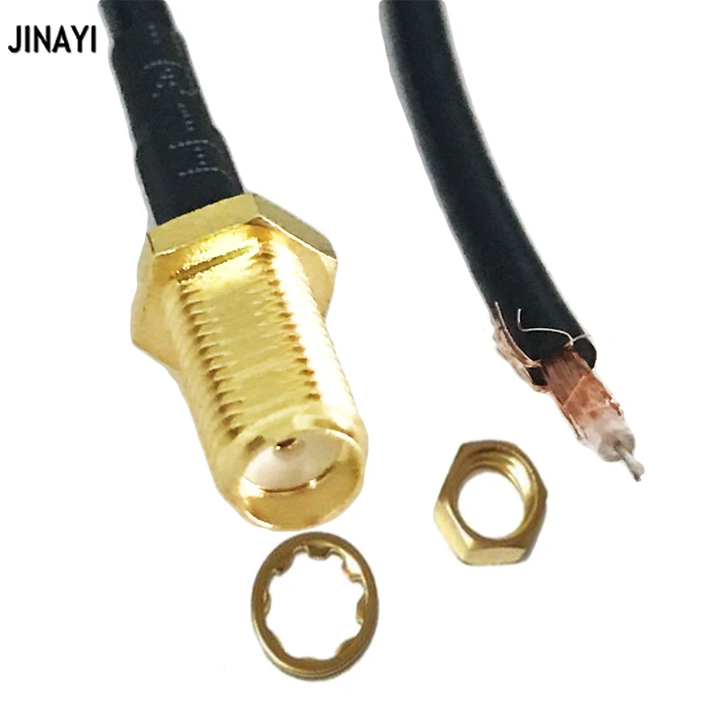 10 шт SMA «мама» для адаптера одного конца разъем RF косичку кабель RG174 10 см 15 см 30 см