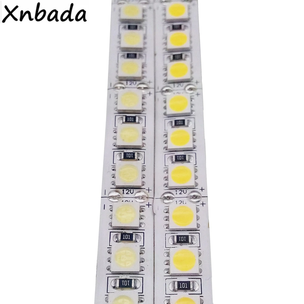 Светильник 5050SMD 120 светодиодов/м белая/теплая белая светодиодная лента Гибкая