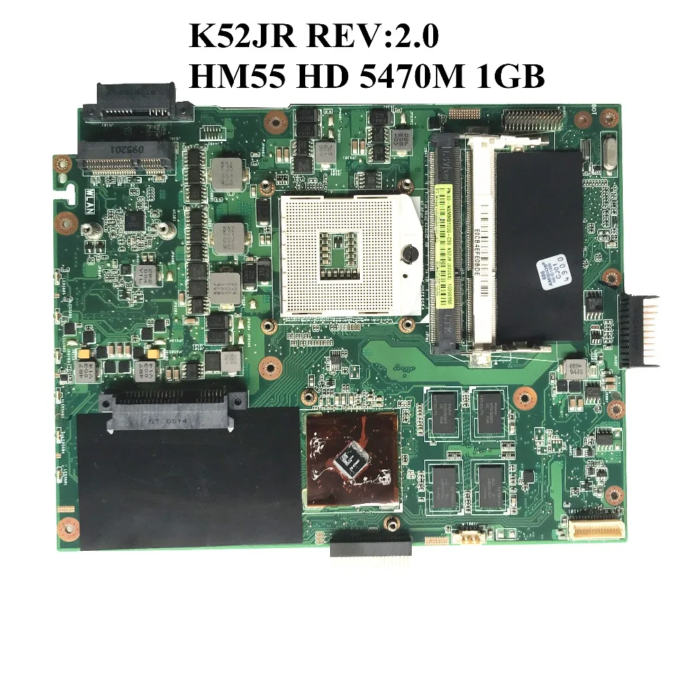 SZWXZY отлично подходит для Asus K52JR REV: 2 0 Материнская плата ноутбука HM55 HD 5470M 1 ГБ 60