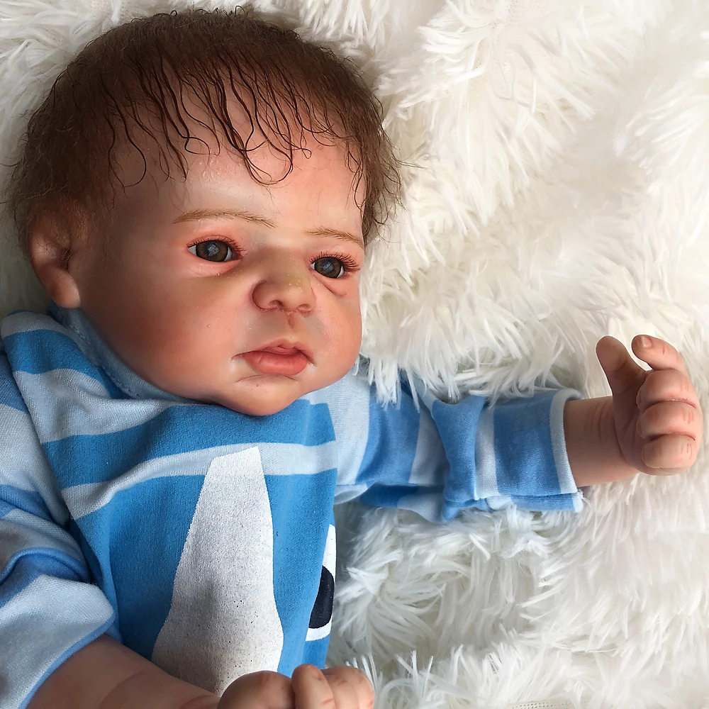 От 0 до 3 месяцев Размер бутик Кукла Reborn для маленьких мальчиков Реалистичная