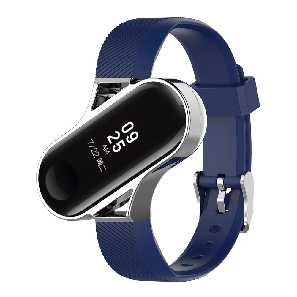 Ремешок сменный для Xiaomi Mi Band 4 браслет из нержавеющей стали с трекером Band4 |