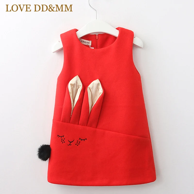 Зимние платья для девочек LOVE DD &amp MM новинка детская одежда милый шерстяной жилет