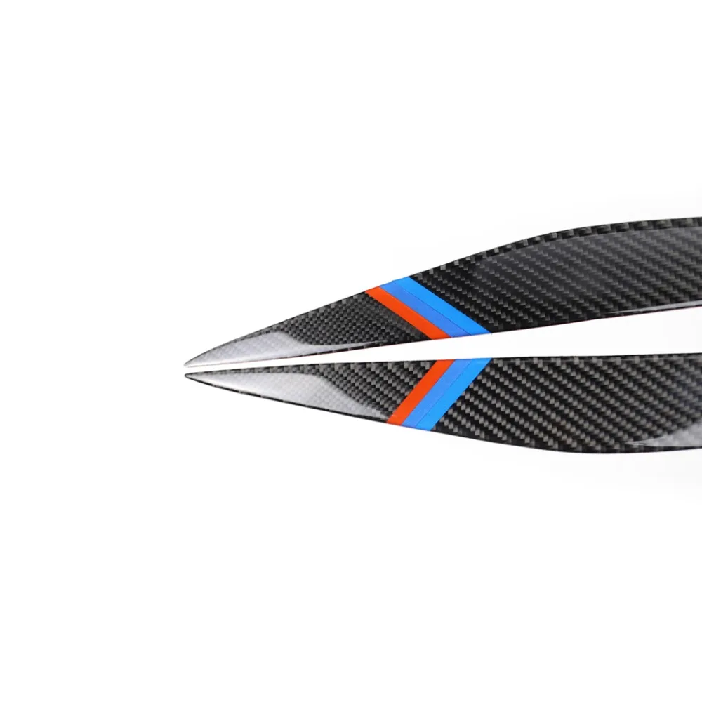 RRX углеродное волокно фары Брови Веки для BMW F10 5 серии 2010-2016 передняя фара отделка
