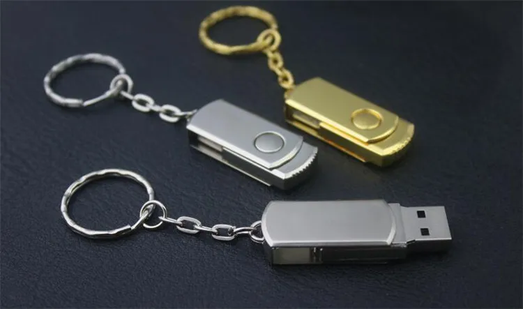 USB флеш накопитель в металлическом корпусе золотистый/серебристый 128 Мб 4 ГБ 8 16 32 64