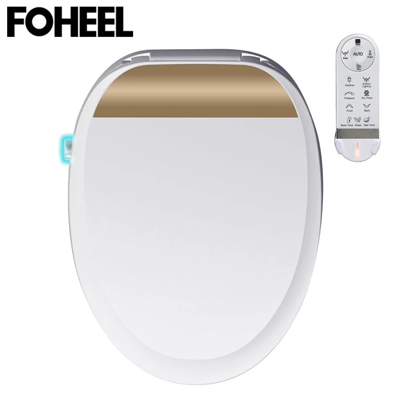 FOHEEL температурный дисплей смарт-крышка для унитаза Электрический пульт тела