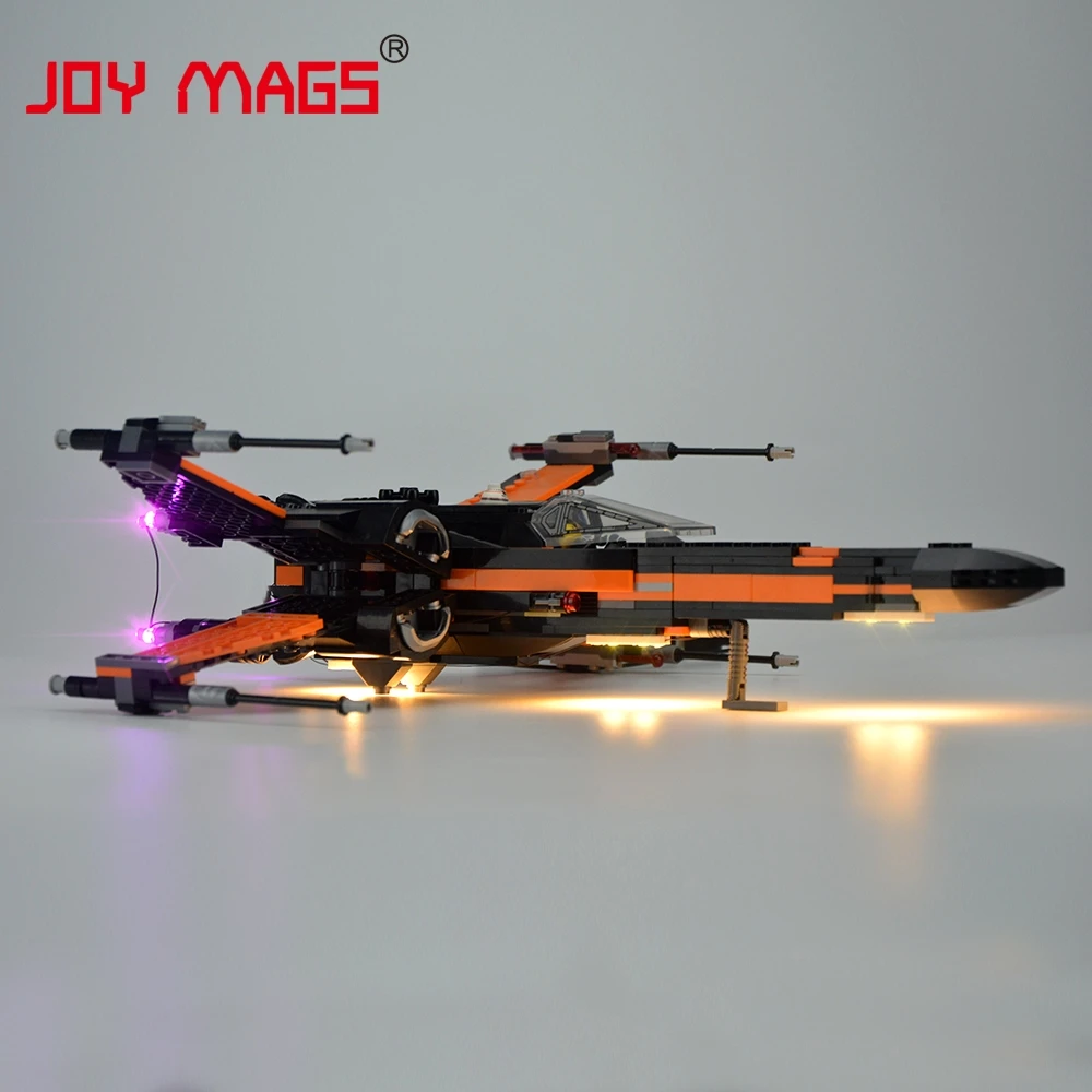 Светодиодный светильник JOY MAGS Only для истребителя X Wing совместим с моделями 75102/05004