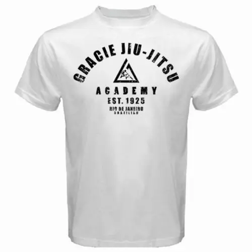 Мужские свободные футболки мужские мужская футболка Gracie bracillian Jiu Jitsu Martial ART с