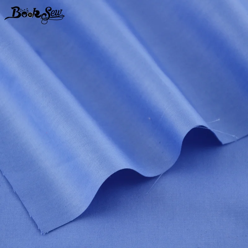 Booksew лоскутное шитье хлопок ткань для кукол классический сплошной синий цвет саржевая Ткань DIY Tela Tecido Tissus Au метр 160