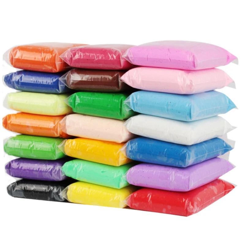 Multicolor 100 г/пакет, 24 цвета, глина для моделирования, воздушная сушка, сделай сам, мягкая полимерная глина, полимерная глина для моделирования, Мягкие блоки, пластилин, Детский пластилин P - Цвет: Multicolor
