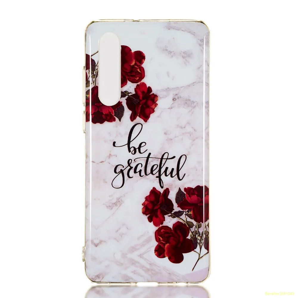 Роскошные Мрамор узор высококачественный мягкий ТПУ чехол для телефона huawei P30/P30
