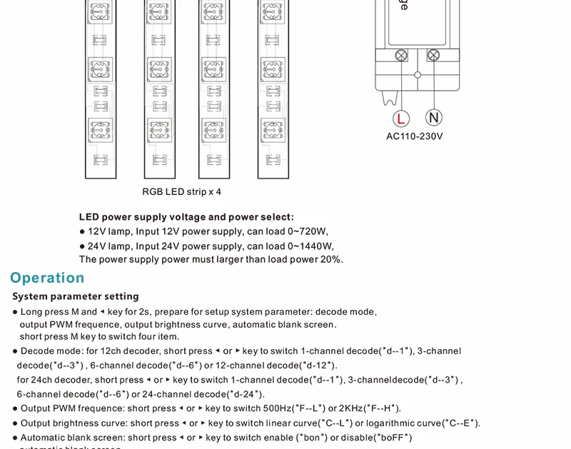 12 Каналы 12CH CV DMX512 декодер; DC5V-36V вход; 5A* 12CH выход с дисплеем для Настройка адреса DMX для led цветная(rgb) Светодиодная лента