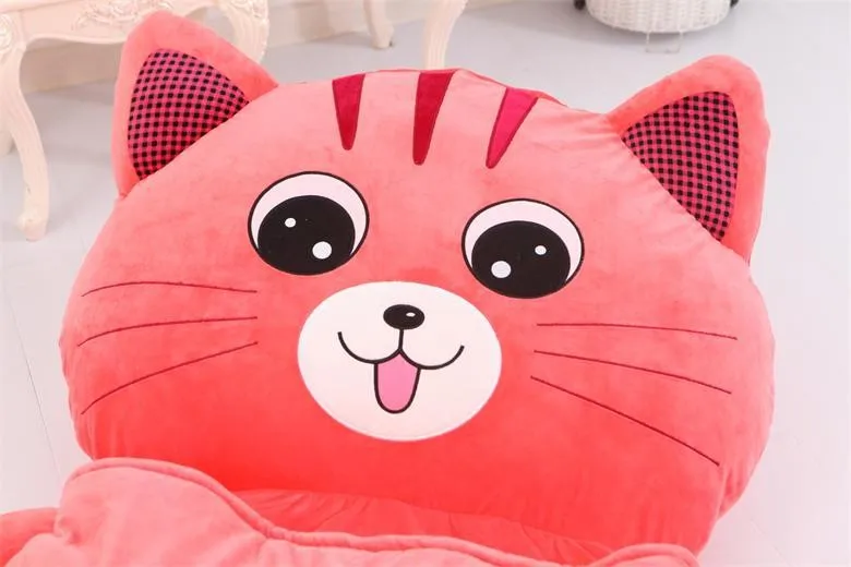 Dorimytrader Гигантский мультфильм Спальный мешок Мягкие плюшевые животные Beanbag Лягушка Медведь Обезьяна Cat Кровать Коврик Tatami Диван Мат DY60497