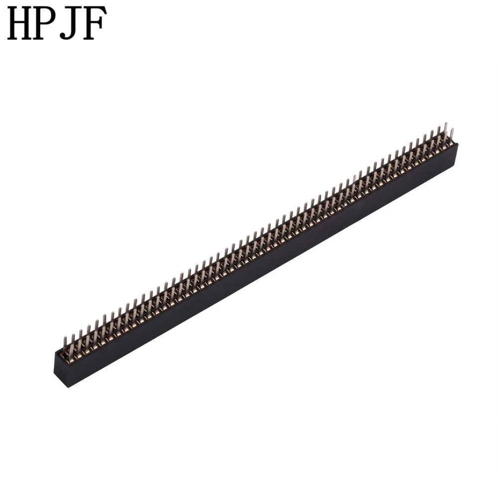 2 шт. Шаг 1 0 мм 2x50Pin 100 Pin Женский двойной прямой ряд Заголовок разъем|socket connector|l