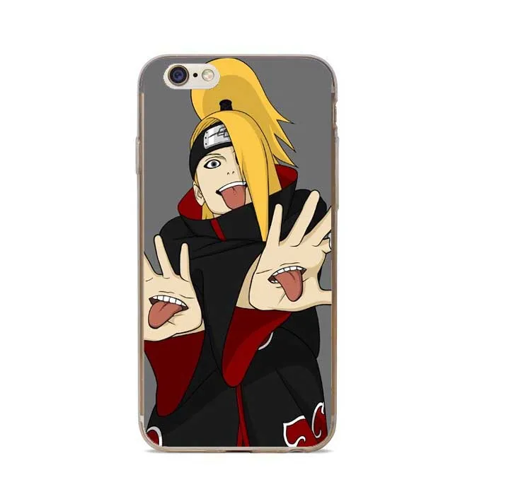 Японский чехол для телефона Аниме Наруто Akatsuki Clan Cloud Symbol iPhone 7 Plus 6 S 5 5S SE жесткий