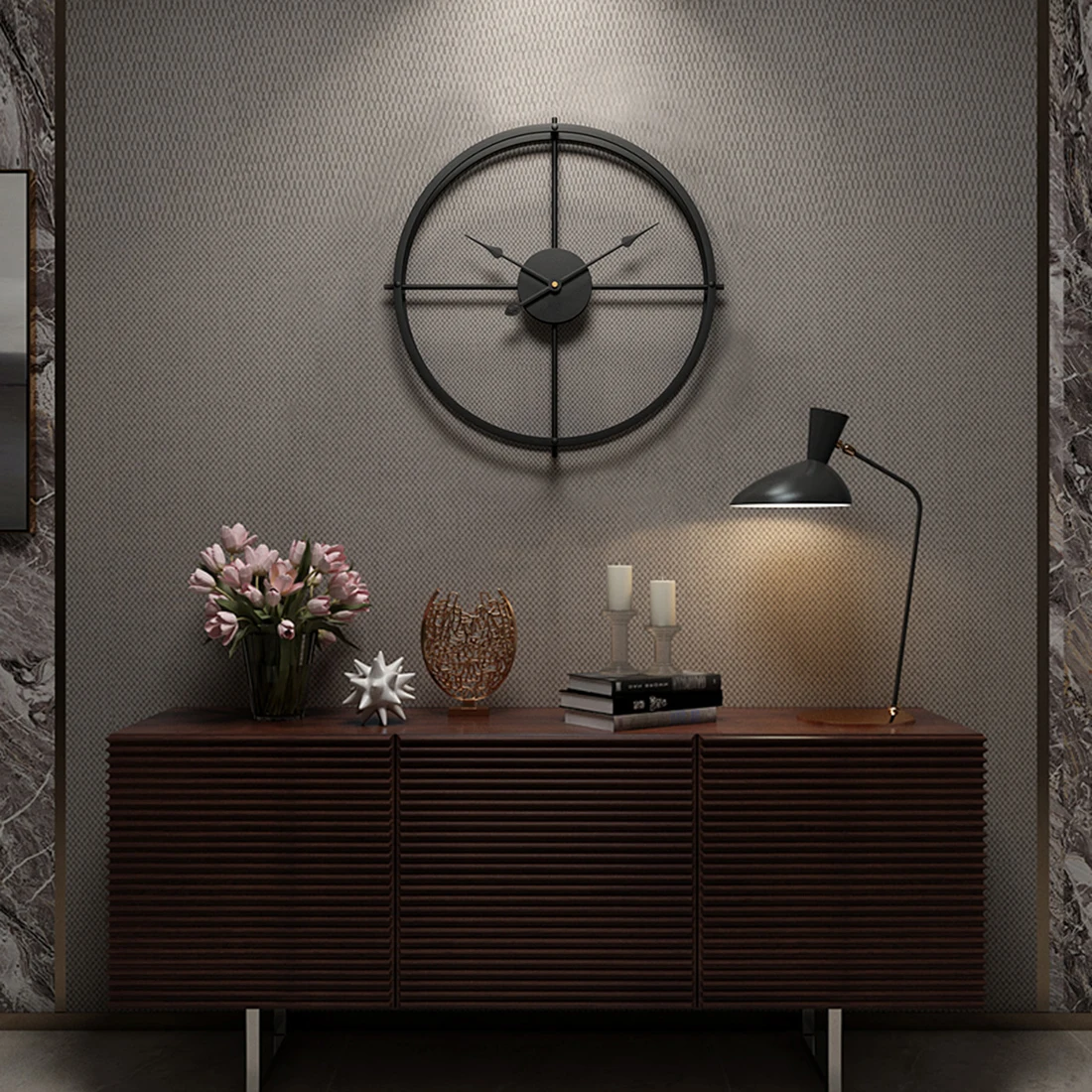Homingdeco 40cm Silent Wall Clock Modern Design Clocks Home Decor Office European Style Hanging Watch Z001 | Дом и сад