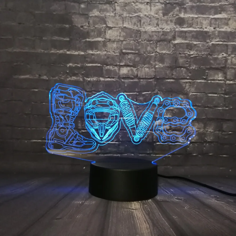 Новый 3D светодиодный ночник настольная Лава Lampara RGB 7 цветов меняющая любовь обувь