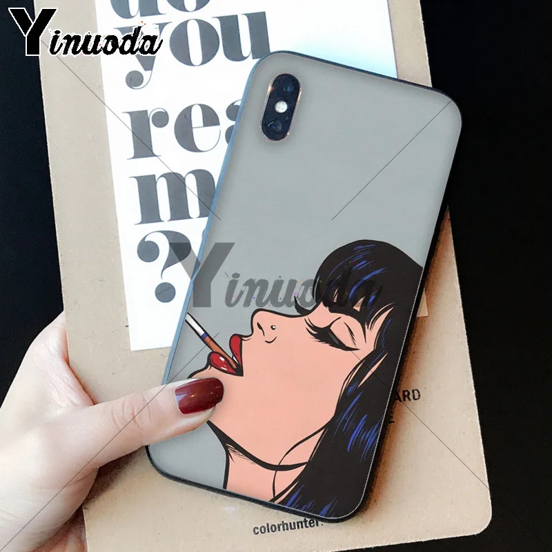 Yinuoda поп-арт комикс Coque чехол для телефона для Apple iPhone 8 7 6 6S Plus X XS MAX 5 5S SE XR Чехол для мобильного телефона