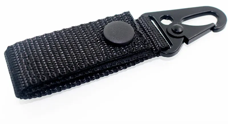 Black Hang buckle 2 шт./компл. Нержавеющая сталь лента подвесная пряжка на открытом воздухе походный рюкзак аксессуары оборудования туризма Портативный брелок с инструментами - Цвет: Black Hang buckle