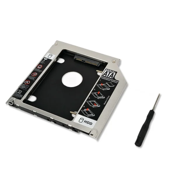 Алюминиевый корпус для второго жесткого диска 9 5 мм 2 дюйма SATA 0 3 0|caddy 9.5mm|case forcase for