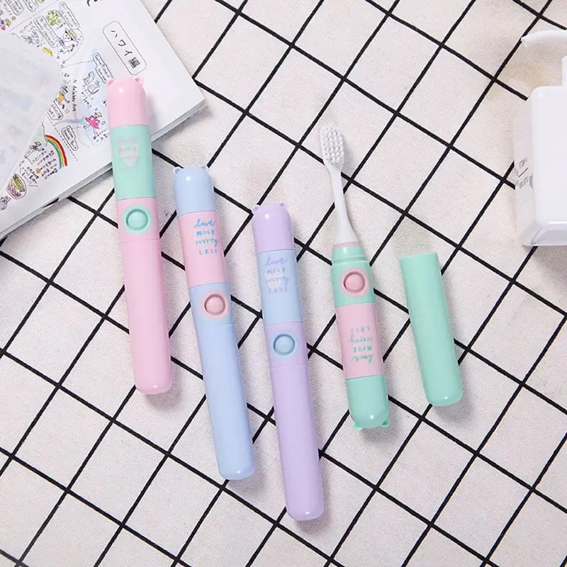 

1PC Children Kids Cartoon Electric Toothbrush Waterproof AA Battery Operated