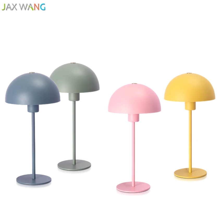 Nordic Modern Creative Macarons Table Light Iron Desk Lamp for Living Room Bedroom Bedside Reading Lighting Fixtures Decoration | Лампы и